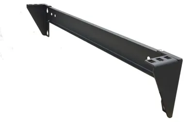 Immagine prodotto di Supporto a parete pieghevole da 19 pollici, nero, per rack, con capacità di carico di 20 kg