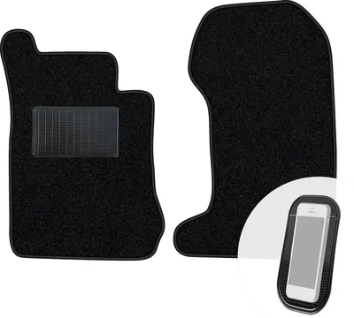 Produktbild von moto-MOLTICO Vorne Fußmatten Auto Velours Autoteppiche Schwarz Automatten Set 2-teilig passend für Mercedes-Benz E-Klasse W210 4-matic 1995-2002