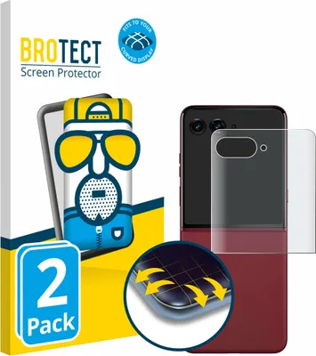 Produktbild von 2x BROTECT Fullscreen Schutzfolie für Motorola Razr 60 Ultra (Hinteres Display) Displayschutz Folie Fullcover Matt Entspiegelungsfolie