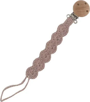 Produktbild von Zayno® Handgemachte Schnullerkette "Muschelchen" in Zartflieder | gehäkelt in Muschelform, Geschenk zur Geburt, Taufgeschenk, Baby, Schnullerband, Schnullerhalter, Neugeborenes