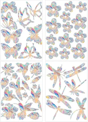 Produktbild von 3D Regenbogenfolie Vogelschutz Anti-Kollision Sticker