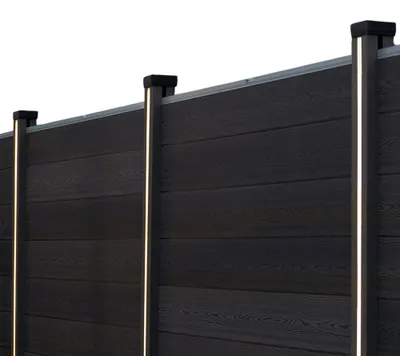 Produktbild von HOME DELUXE Nutleiste mit Solar LED Beleuchtung CALLUX STRIPE - 3er Set | LED Nutleiste Gummi, Gummi Nutleiste mit LED, flexible Nutleiste LED