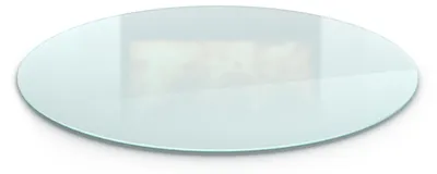 Produktbild von Runde Kaminplatte Glas – Funkenschutzplatte – Glasbodenplatte Ø 80 cm – für Kaminofen – Hitzeschutzplatte – Dunkelgraphit – Milchglas-Optik – ESG Sicherheitsglas