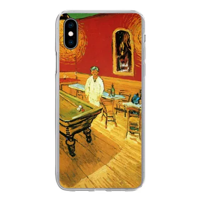 Produktbild von MuchoWow® Handyhülle Schutzhülle Hülle für iPhone Xs Das Nachtcafé - Vincent van Gogh Silikon Softcase Handy Hülle - Handytasche