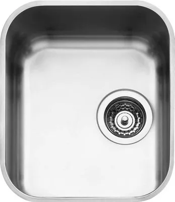 Zdjęcie produktu dla Smeg UM34, Montaż zlewu od dołu, Kwadrat, Stal nierdzewna, Stal nierdzewna, 1 mis(y), Kwadrat