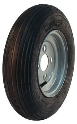 Komplettrad 4,80/4,00-8 Zoll + 2.50A x 8H2 NaRubb 60/100/4