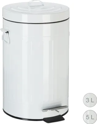 Obrázok produktu pre Odpadkový kôš Vintage 3L biely, RD3830