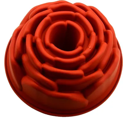 Produktbild von Backform Kuchenform Napfkuchenform Silikon ROSE °22cm/Höhe 10cm Antihaftbeschichtet Lebensmittelecht BPA-frei