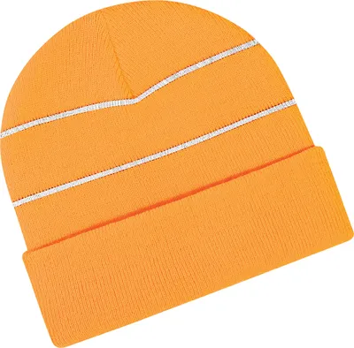 Image de Beechfield Bonnet d'hiver / Bonnet tricoté unie Hi-Vis RW208 (Taille unique) (Orange fluo)