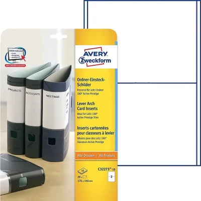 Obrázok produktu pre Štítky na vkladanie do zakladača 176x146mm pre Leitz 180° Active Prestige