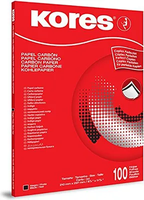 Produktbild von Kores Kohlepapier DIN A4 schwarz 100 Blatt