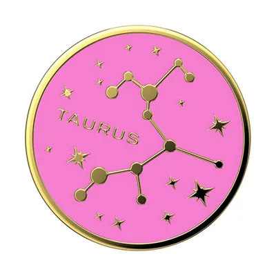 Obrázok produktu pre PopSockets | PopGrip | Rozšíriteľná základňa a rukoväť pre smartfóny a tablety | Smaltovaný držiak na prsty Taurus