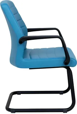 Immagine prodotto di Sala d'attesa arredo per ufficio sedie in pelle blu sedia da conferenza