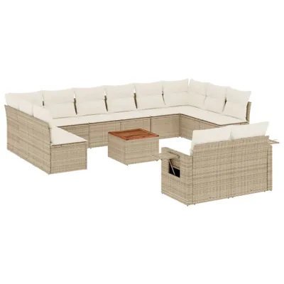 Zdjęcie produktu dla VidaXL 3224798, Kremowy, Rotang, Stal, Drewno akacjowe, 110 kg, Dorośli i dzieci, 550 mm, 550 mm