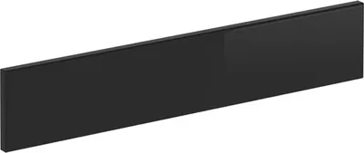 Produktbild von Küchenfront Vicco R-Line Schwarz Hochglanz 59.6 x 11.2 cm Möbelfront für den Herdumbauschrank, Model 40903
