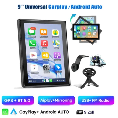 Image de Écran universel Hexinex 9" pour véhicule avec interface sans fil pour smartphone et fonction écran partagé