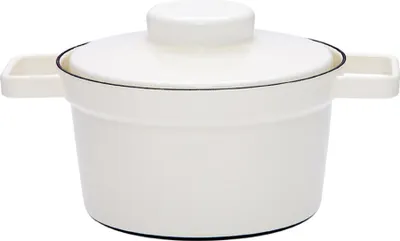 Produktbild von Riess Aromapot Topf mit Deckel Ø20 cm Pure White Emaille