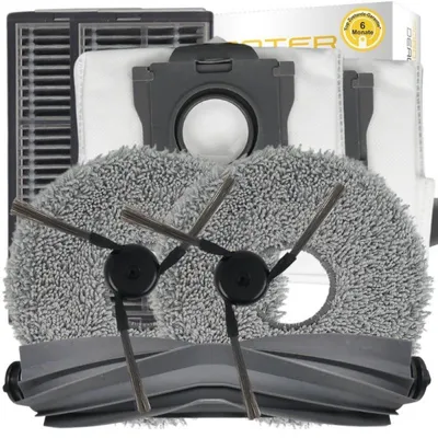 Image de Kit d'accessoires et pièces de rechange pour l'aspirateur Dreame X40 Master (2 brosses latérales, 2 filtres, 2 sacs à poussière, 1 brosse principale)