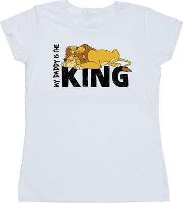 Produktbild von Disney - "The Lion King Daddy Is King" T-Shirt für Damen BI25323 (XXL) (Weiß)
