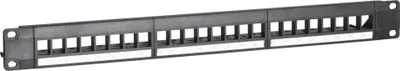 Produktbild von UTP Keystone-Patchpanel - 24 Ports Unbestückt