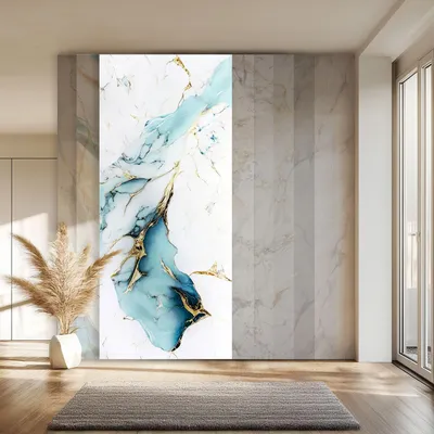 Produktbild von HEXIM Marmorplatten Optik 1 Stück 280x122 cm SPC Kunststoff Innen & Außenbereich Granit Steinoptik - Duschrückwand Küchenrückwand Spritzschutz Badverkleidung (3,42 m² 80112) B-Serie