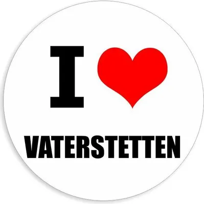 Produktbild von Kiwistar - Autoaufkleber - 8x8 cm - außen klebend - I love Vaterstetten für Auto, Laptop, Fahrrad, LKW, Motorrad Aufkleber mehrfarbig Sticker Decal