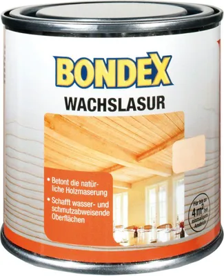 Produktbild von Bondex Wachslasur Weiß 0,25 l - 352674