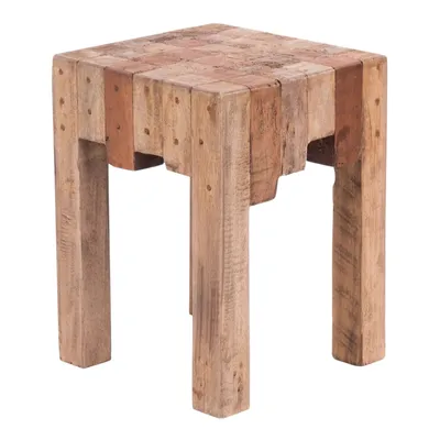Produktbild von HOCKER "NATURA" | Altholz, 40x30x30 cm (HxBxT) | Holzhocker | Farbe: 01 natur-vintage