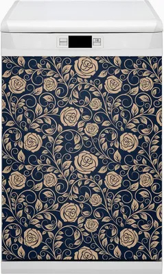 Produktbild von Magnete  Küche Magnetmatte Magnet für Spülmaschine Abwaschbar Dekor 45x80 cm  - Vintage -Rosen