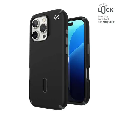 Produktbild von Speck 150700-3205, Cover, Apple, iPhone 16 Pro, 16 cm (6.3"), Schwarz