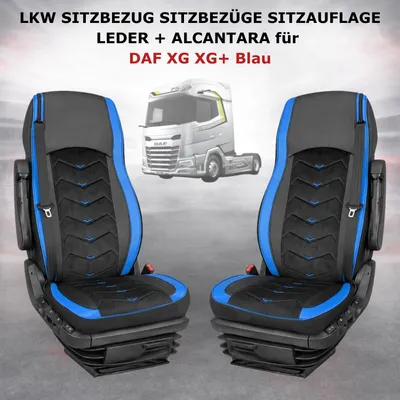 Produktbild von LKW SITZBEZUG SITZBEZÜGE SITZAUFLAGE LEDER + ALCANTARA DAF XG XG+ Blau