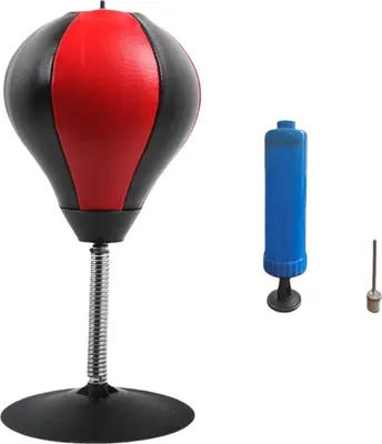 Produktbild von INF Tisch Boxball – Schwarz und Rot, Stressabbau & Boxtraining