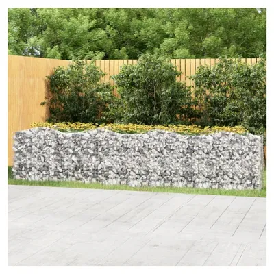 Produktbild von Gewölbtes Gabionen-Hochbeet 400x50x100 cm aus verzinktem Eisen