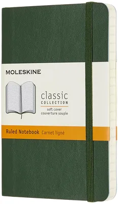 Image de Moleskine Carnet de notes Pocket/A6, Ligné, Vert myrte
