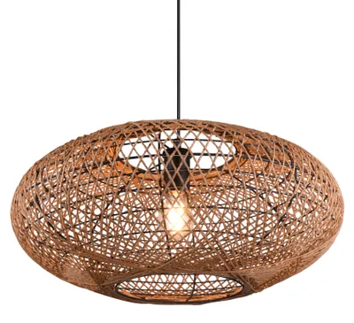 Immagine prodotto di Trio Hedda lampada a sospensione E27 ⌀52cm Nero Opaco Altezza regolabile