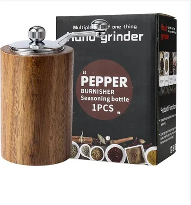 Obrázek produktu pro INF Retro ruční mlýnek na pepř s nastavitelnou hrubostí, káva, 1 ks
