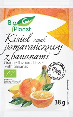 Zdjęcie produktu dla KISIEL O SMAKU POMARAŃCZOWYM Z BANANAMI38 g -PLANET