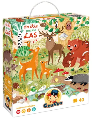 Obrázek produktu pro CzuCzu Divoký les puzzle 3+
