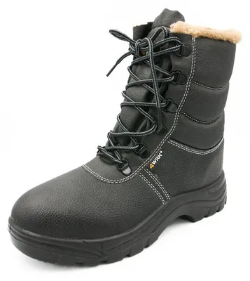 Produktbild von Winterstiefel 42 - Arbeitsstiefel Grau - gefütterte Stiefel - Schneestiefel