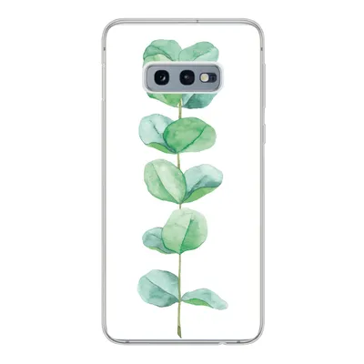 Produktbild von MuchoWow® Handyhülle Schutzhülle Hülle für Samsung Galaxy S10e Aquarell - Eukalyptus - Pflanze Silikon Softcase Handy Hülle - Handy
