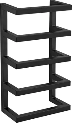 Produktbild von WENKO Metall Handtuchregal Fondiro in Mattschwarz 24 x 42 x 12 cm