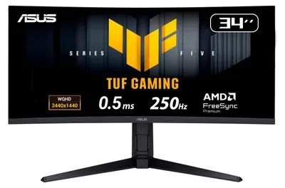 Produktbild von TUF Gaming VG34WQML5A (86.4 cm (34 Zoll), schwarz, WQHD, Fast-VA, USB-Hub, Free-Sync-Premium, Adaptive-Sync, 250Hz Panel)