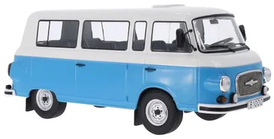 Immagine prodotto di Modello in scala del furgone Barkas B 1000, colore blu/bianco, anno 1965.