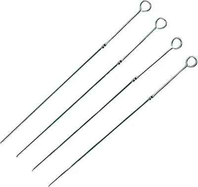 Produktbild von Schaschlikspieße Grillspieße Fleischspieße Verchromtem Stahl 38cm Set 4 Stück