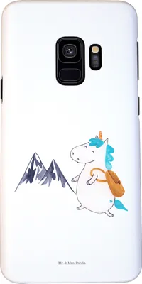Produktbild von Mr. & Mrs. Panda Samsung Galaxy S9 Handyhülle Einhorn Bergsteiger - Weiß - Geschenk, Unicorn, Einhörner, Hülle, Cover, Reisen, Urlaub, Berge, Abenteuer, Handy Schutzhülle