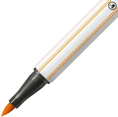 Zdjęcie produktu dla STABILO Pen 68 brush, Średni, 1 kol., Pomarańczowy, Końcówka pędzlowa, Światłowód, Pomarańczowy, Biały