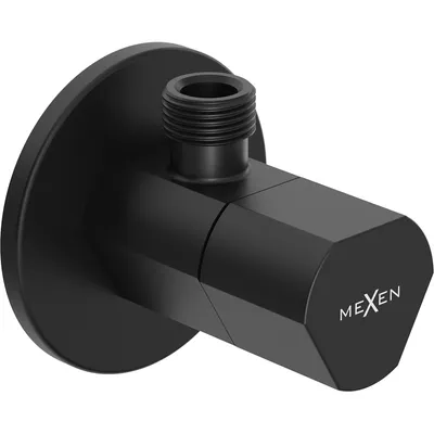 Zdjęcie produktu dla Mexen T zawór kątowy do baterii 1/2"x3/8", czarny - 79973-70