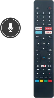 Zdjęcie produktu dla Pilot zdalnego sterowania – pilot głosowy – sterowanie telewizorem – nie wymaga konfiguracji – zasięg 10 metrów – kolor czarny