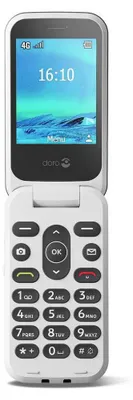 Produktbild von Doro 2880, Klappgehäuse, Single SIM, 320 x 240 Pixel, Bluetooth, 1000 mAh, Rot, Weiß