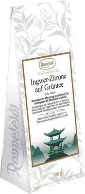 Produktbild von Ingwer-Zitrone auf Grüntee aromatisierter grüner Tee 100g